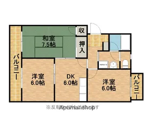 サンセットストリート【3階】の間取り