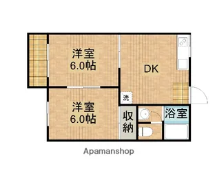 メゾンあいB【1階】の間取り