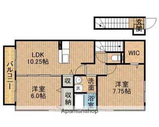 プルメリア【2階】の間取り