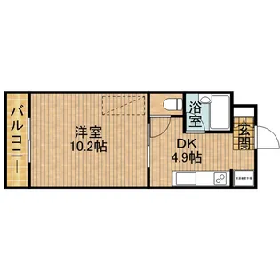 クラウド【103号室】の間取り