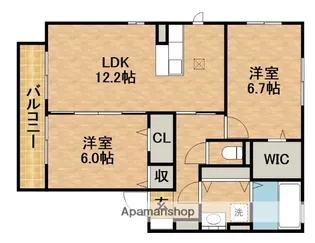 GEORGIANHOUSE【1階】の間取り