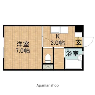 アーバンシティ三島【1階】の間取り