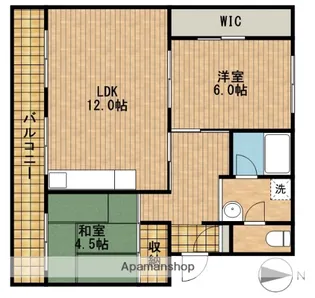 第1パークサイドマンション【3階】の間取り