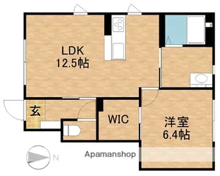 サンライトF【101号室】の間取り