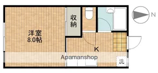 ロイヤルマンション植松【203号室】の間取り
