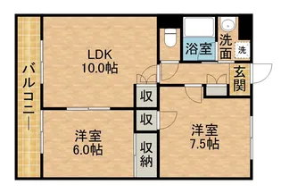 トップアイルⅡ【2階】の間取り