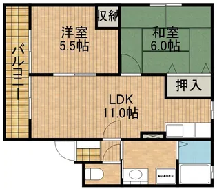 はなみずき【1階】の間取り