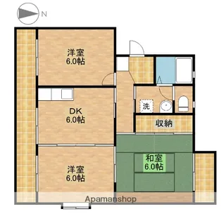 ハイフォレスト【201号室】の間取り