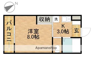 グローリィ高丘【2階】の間取り