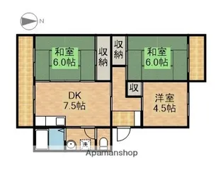 WHITE TABLET WEST【2階】の間取り