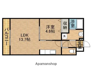 アイリスⅡ【2階】の間取り