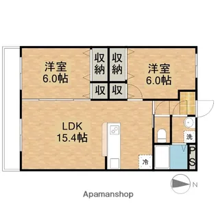 クレアールⅡ【3階】の間取り