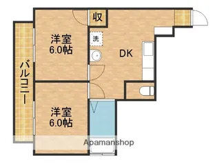 サンライフ小笠【1階】の間取り