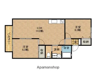 ルポ・ボナール【1階】の間取り