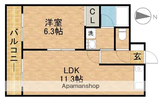 サウスコート【5階】の間取り