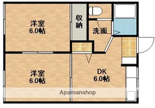 サニーハイツ【2階】の間取り
