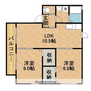 ソレイユ【1階】の間取り
