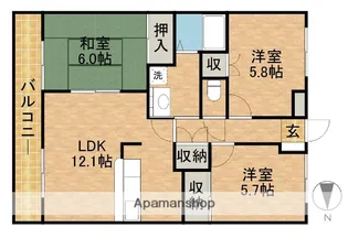 サバーイ・デイ・ビラ【2階】の間取り