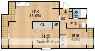 サンパーラ松本【3階】の間取り