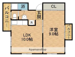 K’マンション【502号室】の間取り