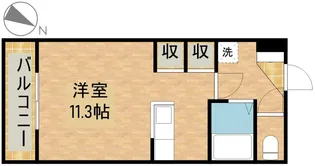 ハイライズHIRAI【306号室】の間取り