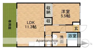 フィオーレ【1階】の間取り
