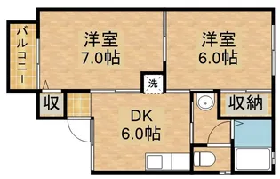 セジュール白菊【2階】の間取り