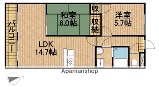 マンション景桜【3階】の間取り