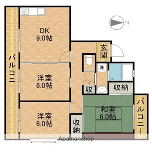 BEL・AIR佐鳴台【2階】の間取り