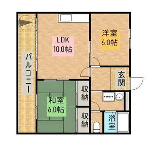 マーブルパレスⅡ【2階】の間取り