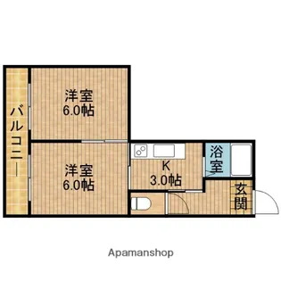 プラスアップ【203号室】の間取り