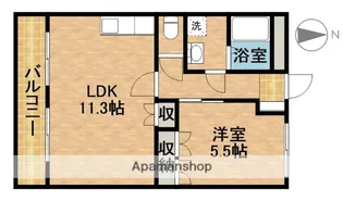 ルナ・エスペランサⅠ【2階】の間取り