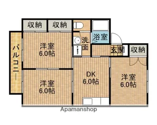 アメーヌ21【1階】の間取り