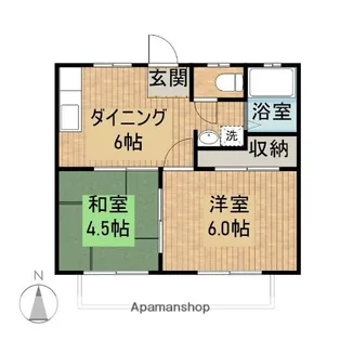 パナハイツ大石【1階】の間取り