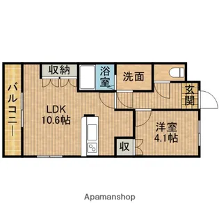 エバーハイム【2階】の間取り