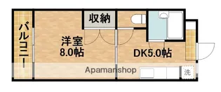 サンパレス金子Ⅱ【1階】の間取り