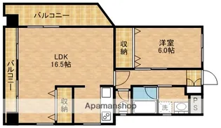 ヴェルメゾン浜松【6階】の間取り