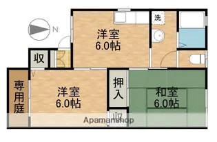 サンセジュール【1階】の間取り
