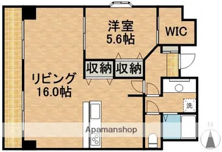中央ハイツ元浜【4階】の間取り