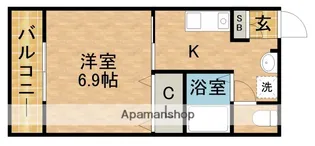 フォレスト住吉B【2階】の間取り