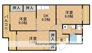 マンションハイネス【3階】の間取り
