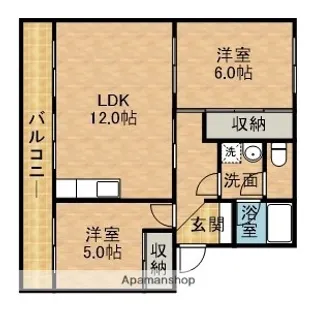 たかみマンション【3階】の間取り
