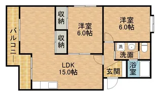 レスポワール曳馬【3階】の間取り