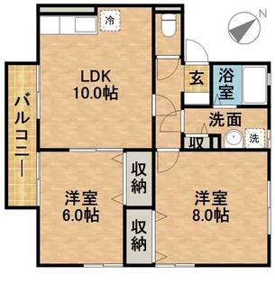 リビングタウン佐鳴A【2階】の間取り