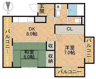 サンオリビア【4階】の間取り