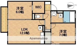 トゥール・ビヨンA【2階】の間取り