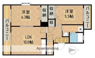 ジェントリー【1階】の間取り