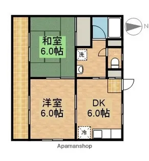 メゾンエクセルⅡ【4階】の間取り