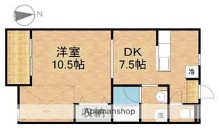 コーポT&M【102号室】の間取り