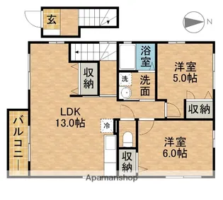 向日葵【201号室】の間取り